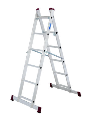 Krause 5 in 1 Aluminium Folding Combination Scaffold Ladder