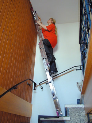 Krause 5 in 1 Aluminium Folding Combination Scaffold Ladder