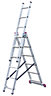 Krause Corda 3 Section Combination Ladder With Stairway Function - 3x6 Rung (3.65m)