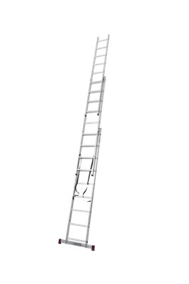 Krause Corda 3 Section Combination Ladder With Stairway Function - 3x9 Rung (5.3m)