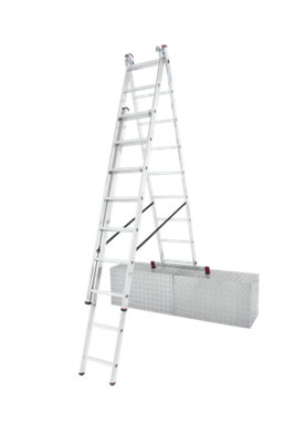 Krause Corda 3 Section Combination Ladder With Stairway Function - 3x9 Rung (5.3m)