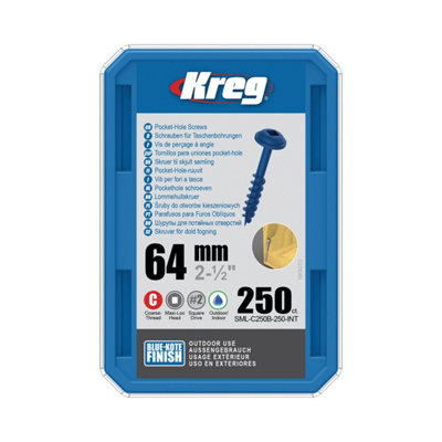 Kreg 305 Stainless Steel Pocket Screws - 64mm / 2-1/2"  No. 10