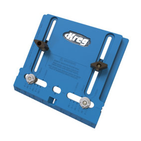 Kreg Cabinet Hardware Jig - Adjustable edge guide for easy positioning