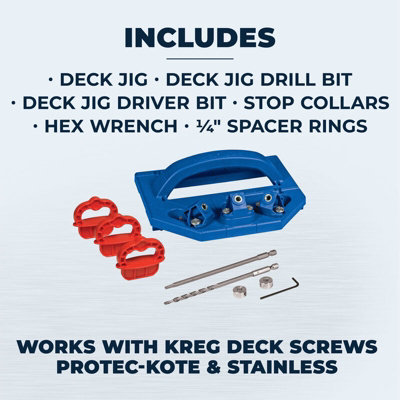 Kreg Deck Jig - Concealed-fastener system for installing deck boards