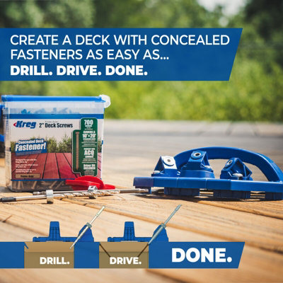 Kreg Deck Jig - Concealed-fastener system for installing deck boards