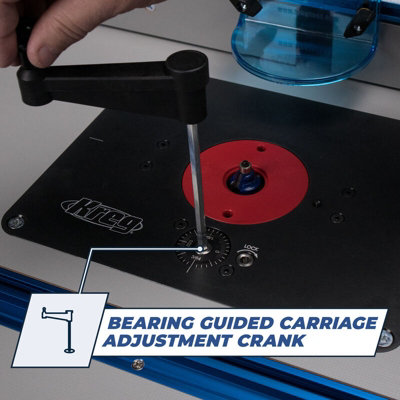 Kreg Precision Router Table Lift - Take control of your table-mounted router for quick, accurate, reliable, and repeatable setups