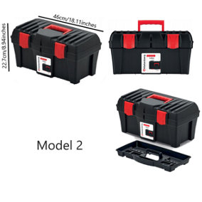 Kristenberg Craft Tool Storage Box - Lockable DIY Toolbox - Tote Tray - Model 2