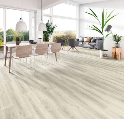 Krono Atlantic 8mm Water Resistant - Orchid Oak - Laminate Flooring - 2.22m² Pack Price Comparisons | Compare The Build