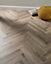 KronoSwiss Herringbone - Oiled Oak Dark Brown 8mm Laminate Flooring. 1.23m² Pack