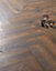 KronoSwiss Herringbone - Petterson Oak Dark 8mm Laminate Flooring. 1.23m² Pack