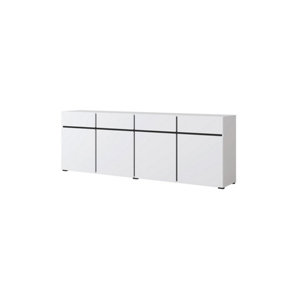 Kross 25 Sideboard Cabinet in White - W2250mm H780mm D400mm Sleek and Spacious