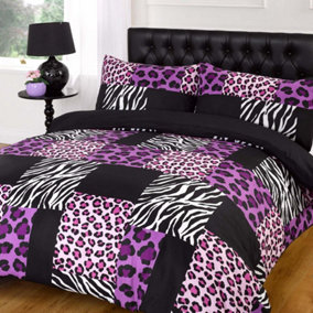 Kruger Purple Duvet Bedding Set - Double