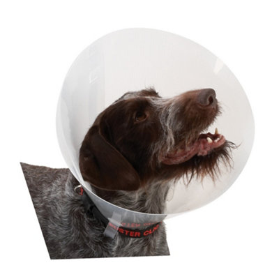 Kruuse Buster Clic Transparent Plastic Dog/Cat Cone Collar Clear