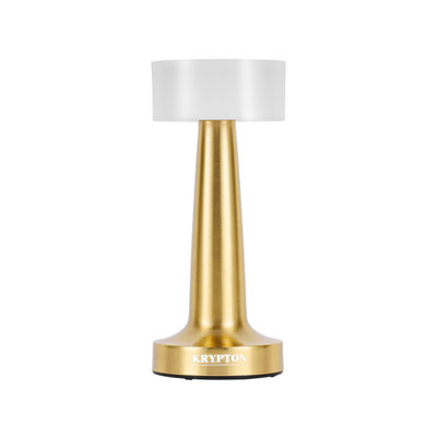 KRYPTON Rechargeable Metal Table Lamp 3 Stepless Dimming