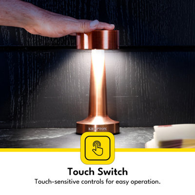 KRYPTON Rechargeable Table Lamp with Touch Sensor 3 Stepless Dimming