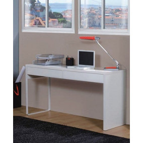 Kuba Artic White Desk With Drawers