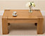 Kuba Chunky Small Oak Coffee Table for Living Room