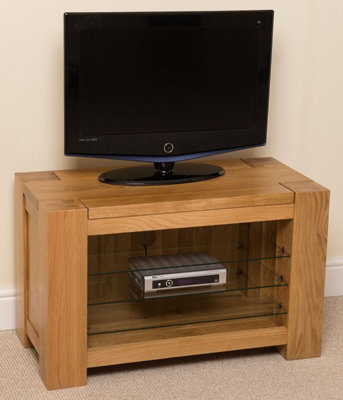 Kuba Solid Oak TV Unit with Storage
