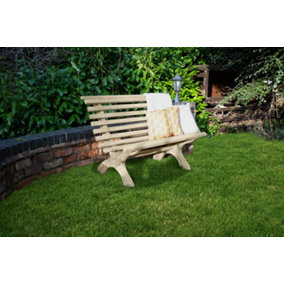 Kuba Wooden Garden Furniture Bench 1.2m