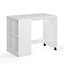 Kudl - Kids Under Desk with Built in Side Storage - MDF/Wood -  L52.5 x W90 x H71 cm - White