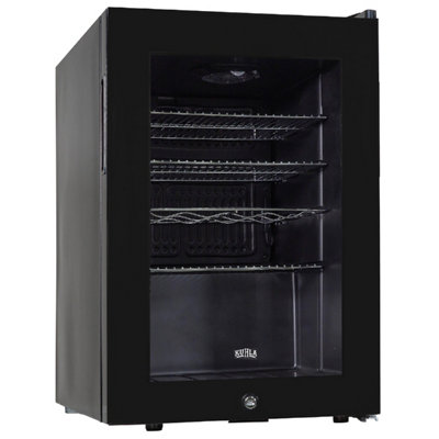 Kuhla KBC2B 62L Lockable Glass Door Wine and Drinks Cooler in Black