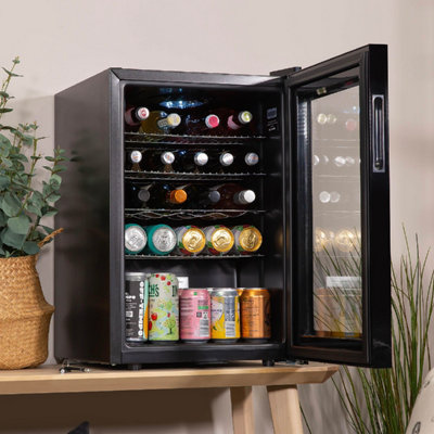 Kuhla KBC2B 62L Lockable Glass Door Wine and Drinks Cooler in Black - 5