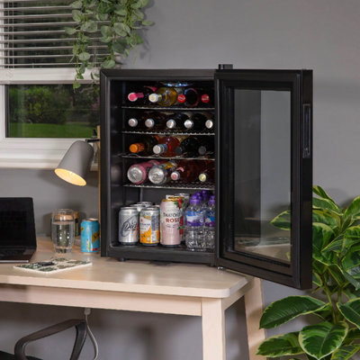 Kuhla KBC2B 62L Lockable Glass Door Wine and Drinks Cooler in Black - 7