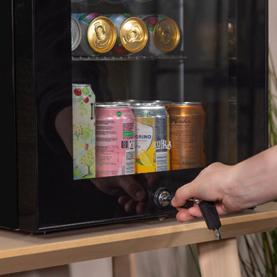 Kuhla KBC2B 62L Lockable Glass Door Wine and Drinks Cooler in Black - 8