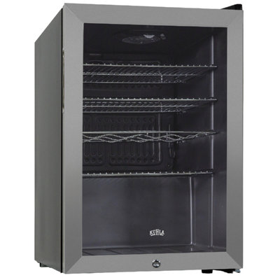 Kuhla KBC2SS 62L Lockable Glass Door Wine and Drinks Cooler in Stainless Steel