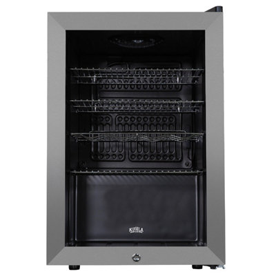 Kuhla KBC2SS 62L Lockable Glass Door Wine and Drinks Cooler in Stainless Steel - 3