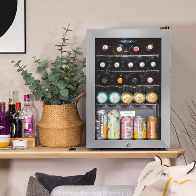 Kuhla KBC2SS 62L Lockable Glass Door Wine and Drinks Cooler in Stainless Steel - 6