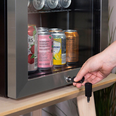 Kuhla KBC2SS 62L Lockable Glass Door Wine and Drinks Cooler in Stainless Steel - 8