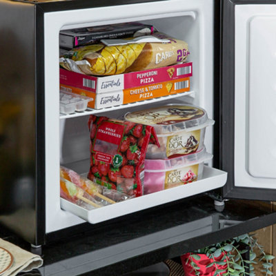 Kuhla Mini Freezer 31 Litre Capacity Black Freestanding Table Top Small ...