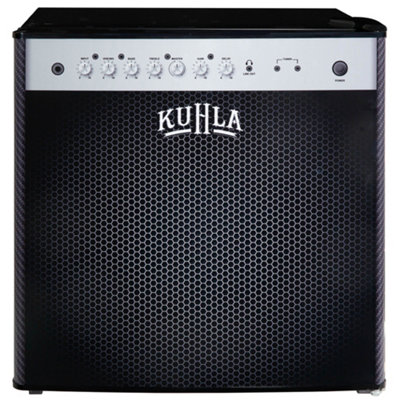Kuhla Table Top Mini Fridge Amp Speaker Design 45 Litre in Black with Ice Box, Door Racks & Removable Shelf KTTF0E6B-1004