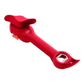 Kuhn Rikon 5-in-1 Master Opener for Cans, Tins and Bottles - Red