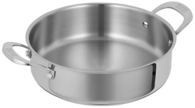 KUHN RIKON Casseruola Allround 24 Cm/5,4 L – Acciaio Inox, Adatta A Induzione, Forno Fino A 240°C
