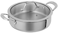 Kuhn Rikon Allround Stainless Steel Uncoated Serving Pan, 28cm/5L