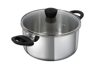 Kuhn Rikon Classic Stainless Steel Induction Safe Casserole Pot, 24cm/5.3L