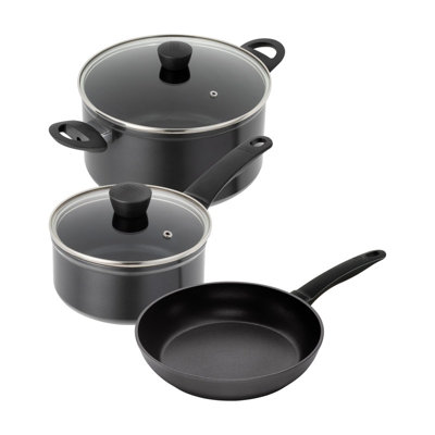 Kuhn Rikon Easy Induction Aluminium Non-Stick 3-Piece Mixed Cookware ...