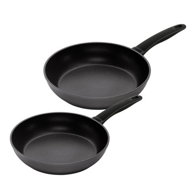 Kuhn Rikon Easy Induction Aluminium Non-Stick Frying Pan, Set of 2, 24cm and 28cm