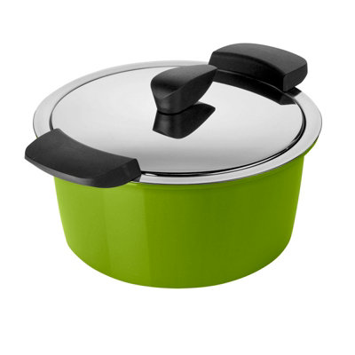 Kuhn Rikon Hotpan Swiss Made Time and Energy Saving Casserole Pot, Green, 18cm/2L