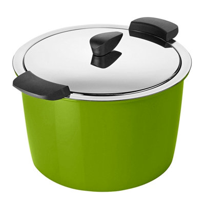 Kuhn Rikon Hotpan Swiss Made Time and Energy Saving Casserole Pot, Green, 22cm/5L