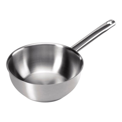 Kuhn Rikon Montreux Swiss Made Brushed Stainless Steel Induction Safe Saute Pan, 18cm/1.5L