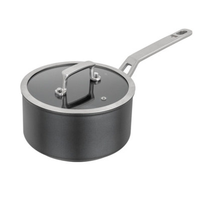 Kuhn Rikon New Life Pro Swiss Made Recycled Aluminium Induction Safe Saucepan, 18cm/2L