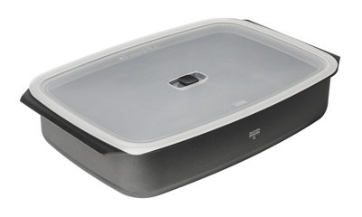 Kuhn Rikon New Life Pro Swiss Made Recycled Aluminium Non-Stick Roasting Tin with Lid, 38 x 24 x 7cm