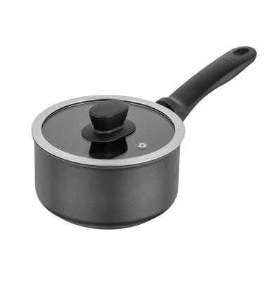 Kuhn Rikon New Life Swiss Made Recycled Aluminium Induction Safe Saucepan, 18cm/2L