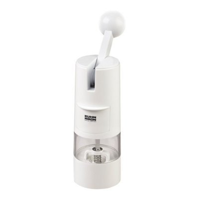 Kuhn Rikon Ratchet Grinder for Salt, Pepper and Spices - White