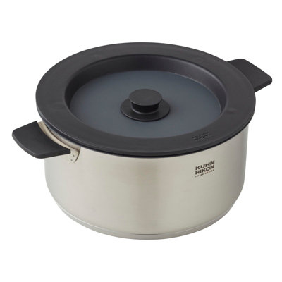 Kuhn Rikon Smart & Compact Space-Saving Stackable Induction Safe Casserole Pot, 24cm/5L