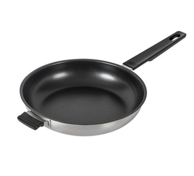 Kuhn Rikon Smart & Compact Stainless Steel Non-Stick Induction Frying Pan, 24cm