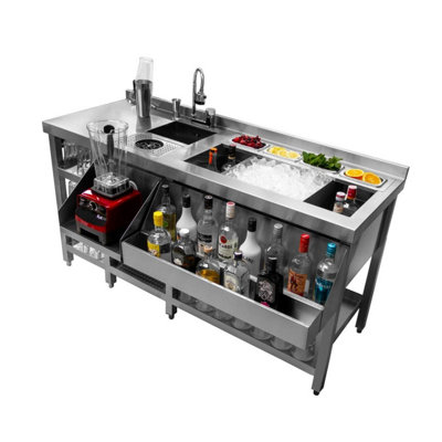 Stainless Steel Cocktail Station